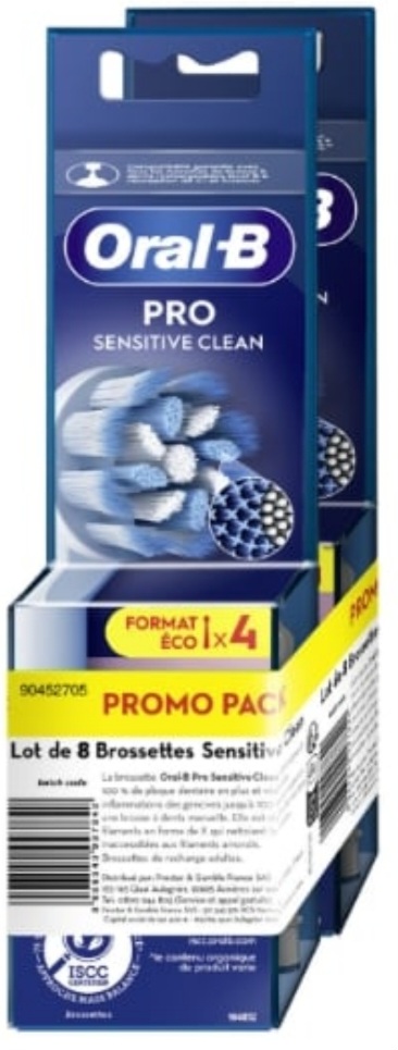 Lot 2 Brossette Dentaire Pro Sensitive Clean ORAL-B x4
