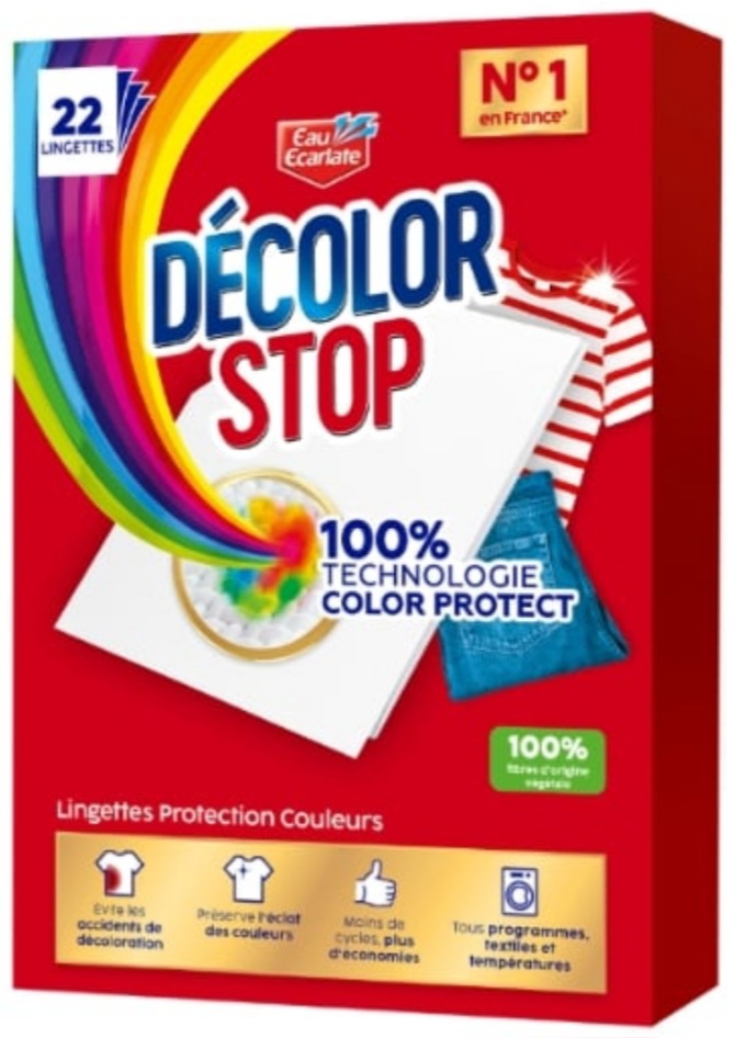 Lingettes Décolorations Protection Couleur DECOLOR STOP x22