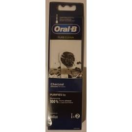 Brossettes Oral B Pure Clean Charbon X2