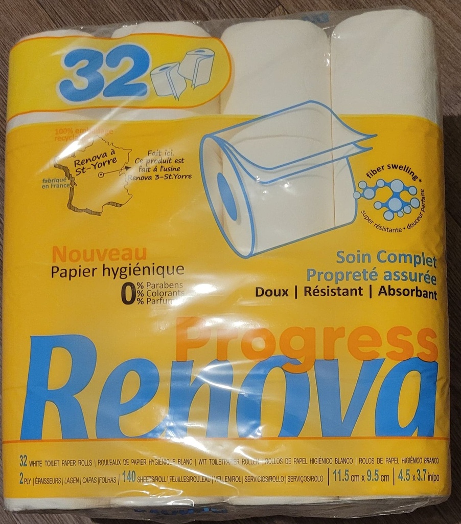 Papier toilette Renova Progress x32