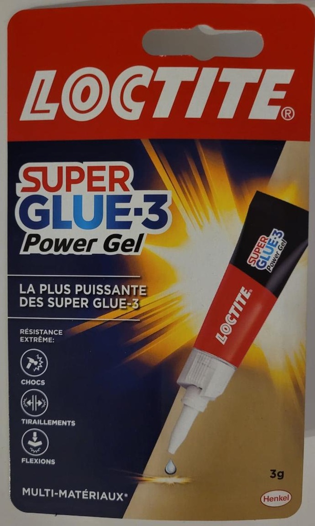 Super Glue 3 Loctite  Power Gel 3g