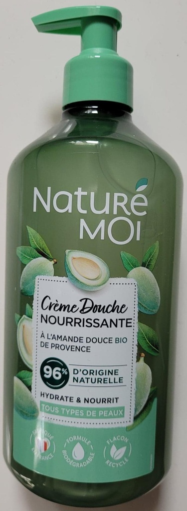 Creme douche nourrissante à l'amande douce bio de provence Naturé Moi 500ml