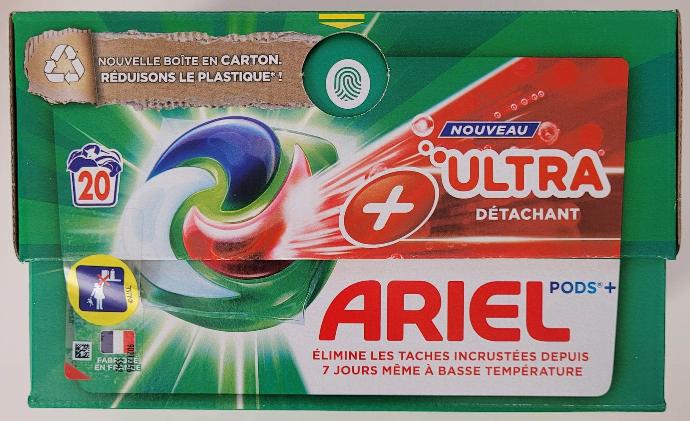 Lessive Ariel +Ultra Détachant All In 1 Pods X20