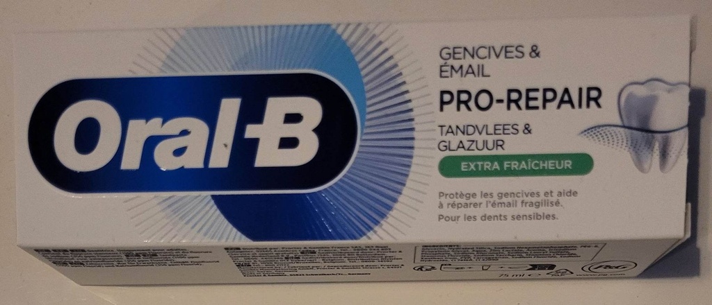 Dentifrice Oral-B Pro-repair extra fraicheur gencives & émail 75ml