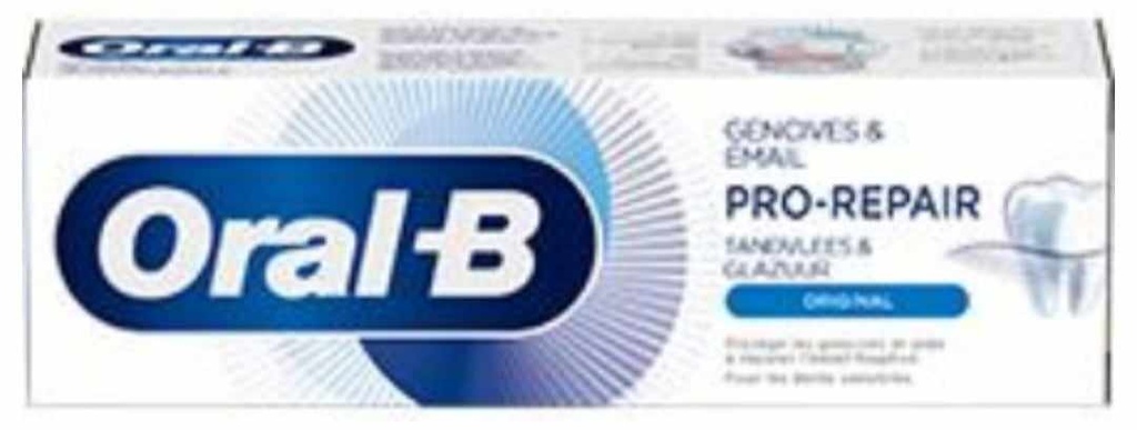 Dentifrice Oral-B Pro-repair gencives & émail original 75ml