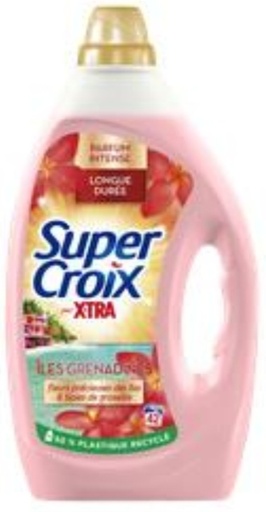 Lessive liquide Super Croix Îles Grenadines fleurs précieusr1,891L x42