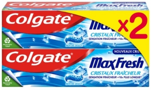 Dentifrice Cristal Fraicheur COLGATE 2x75ml
