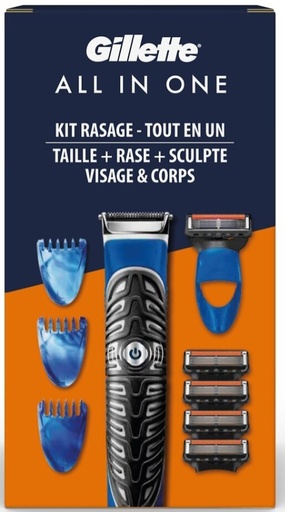 Kit rasage tondeuse avec lames Proglide Gillette Tout en un