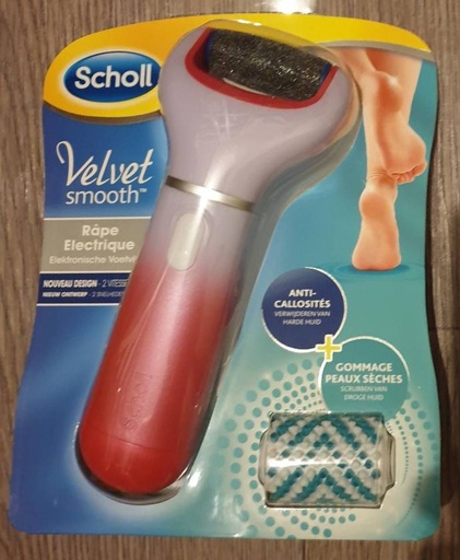 Scholl Velvet Smooth Râpe Électrique Anti Callosités + Gommages Peaux Sèches