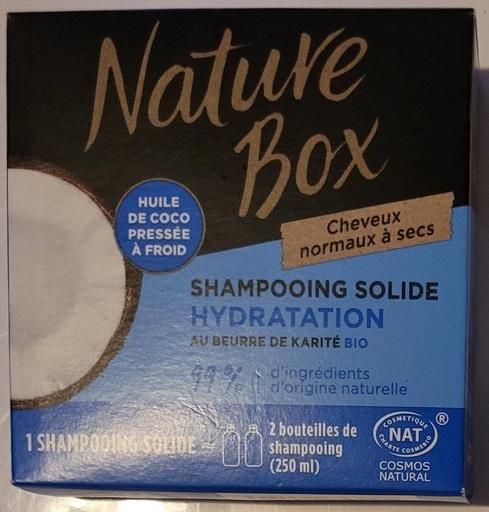 Shampooing solide hydratation coco Nature Box 85g