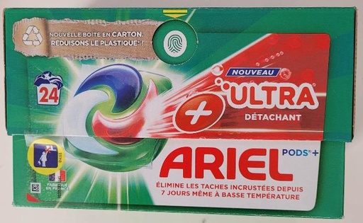 Lessive Ariel +Ultra Détachant All In 1 Pods X24