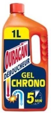 Gel déboucheur Ouragan 5min chrono 1L