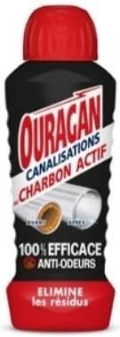 Nettoyant canalisations charbon actif Ouragan 700ml