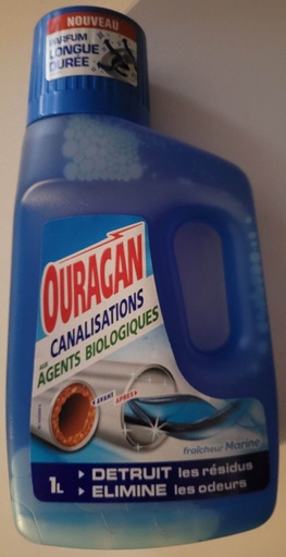 Entretien canalisations agents biologiques Ouragan 1L