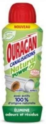 Nettoyant canalisations Natural power ecocert Ouragan 700ml