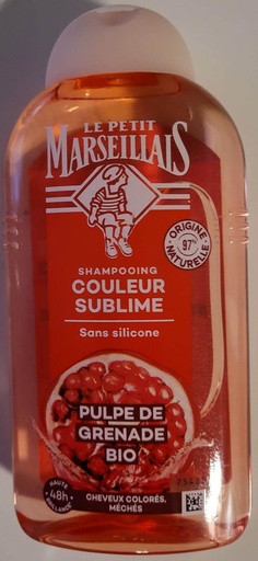 Shampooing sublime couleur pulpe de grenade bio Le Petit Marseillais 250ml