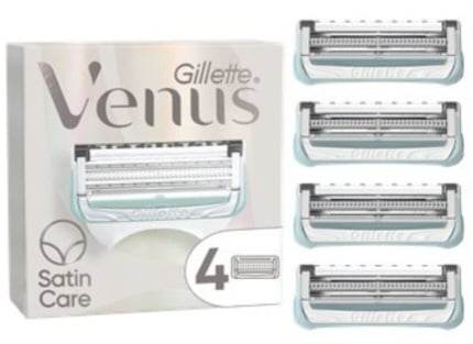 Lames rasoir Gillette Venus Satin Care pour la peau & les poils pubians x4