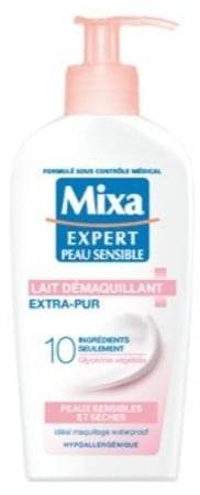 Lait démaquillant peaux sensibles et sèches hypoallergénique Mixa 200ml