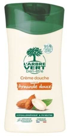 Crème douche hydratante aux extraits d'amande douce L'Arbre Vert 250ml