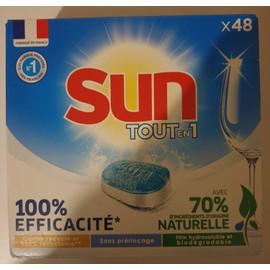 Tablette lave-vaisselle tout en 1 Sun x48 70% naturelle